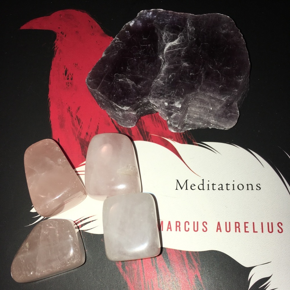 🚨SOLD🚨Lepidolite & Rose Quartz Crystal Bundle